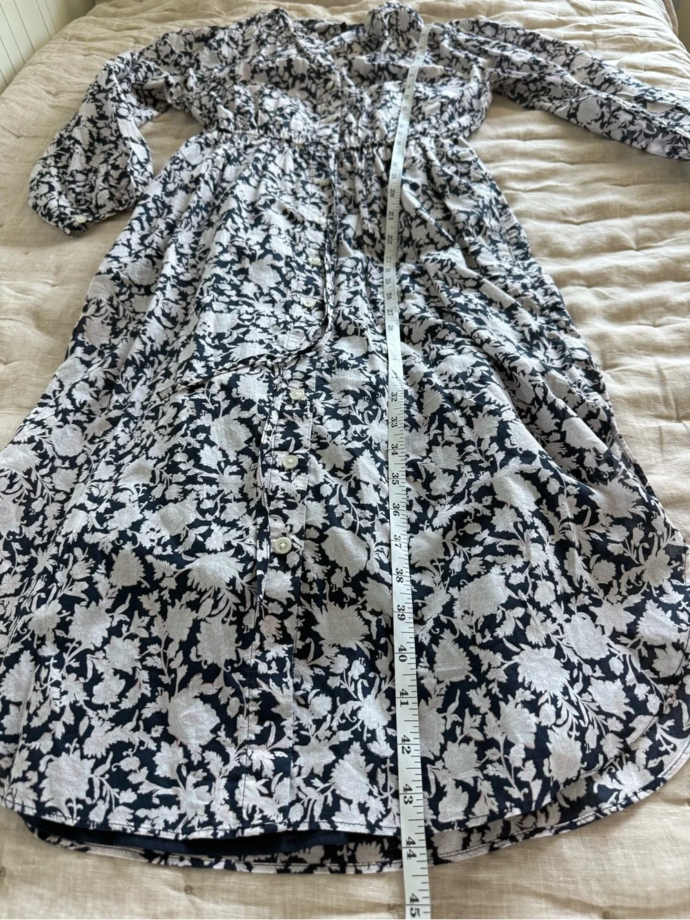 J. Crew Tie-waist cotton voile midi dress in rose vines Size 0